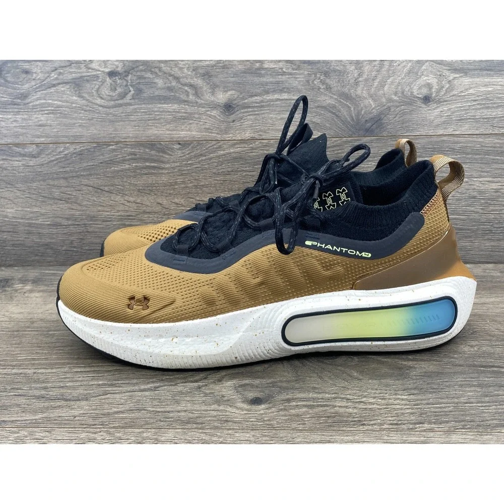 Under Armour HOVR Mega 2 MVMNT Running Sneakers Men's Size‎ 14 Camel 3027593-201